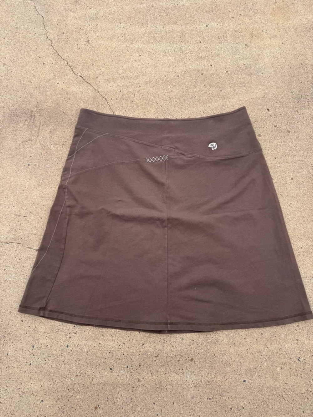 Mountain‎ Hardwear Brown Organic Cotton Blend Active Skirt Size Large